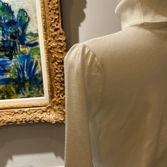 Madison Grey New York white sweater turtleneck - Picture 3 of 6